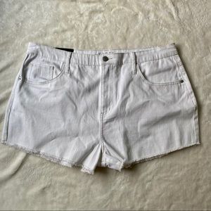 Wild Fable High Rise‎ White Denim Cutoffs Shorts Size 18 NWT
